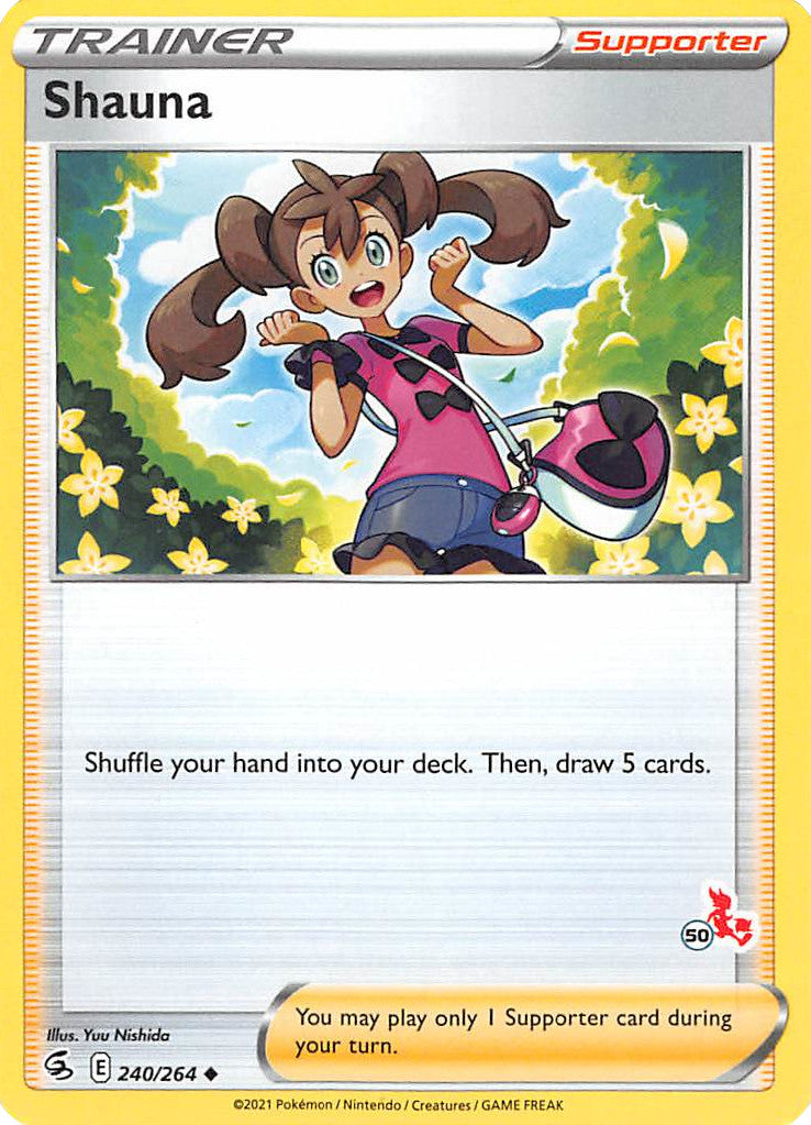 Shauna (240/264) (Cinderace Stamp #50) [Battle Academy 2022] | Anubis Games and Hobby