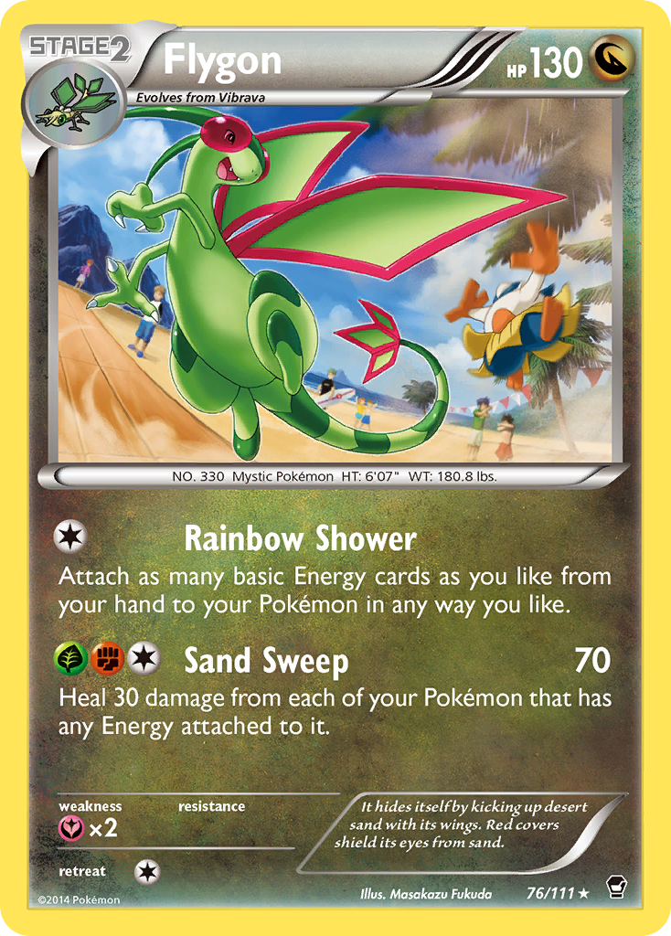 Flygon (76/111) [XY: Furious Fists] | Anubis Games and Hobby