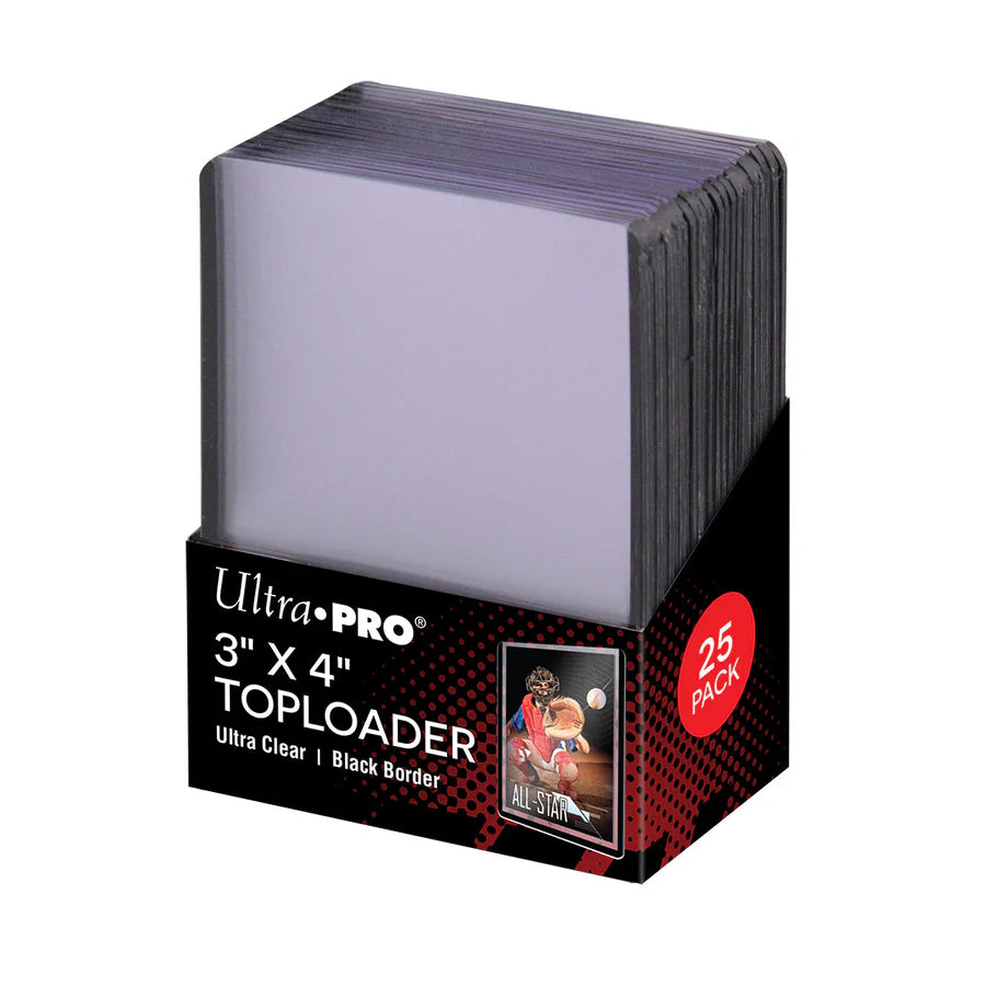 Ultra Pro Toploader 3"x 4" - Black Border | Anubis Games and Hobby