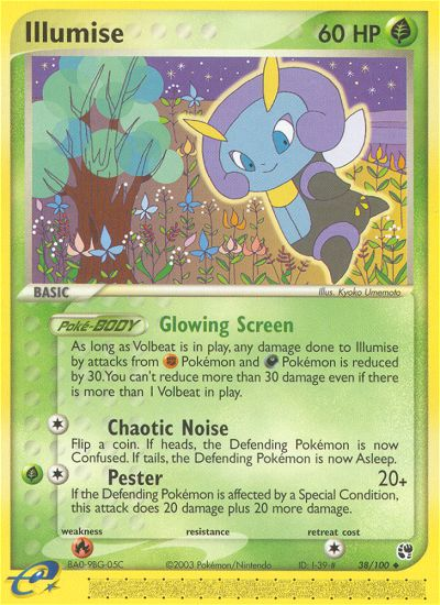 Illumise (38/100) [EX: Sandstorm] | Anubis Games and Hobby