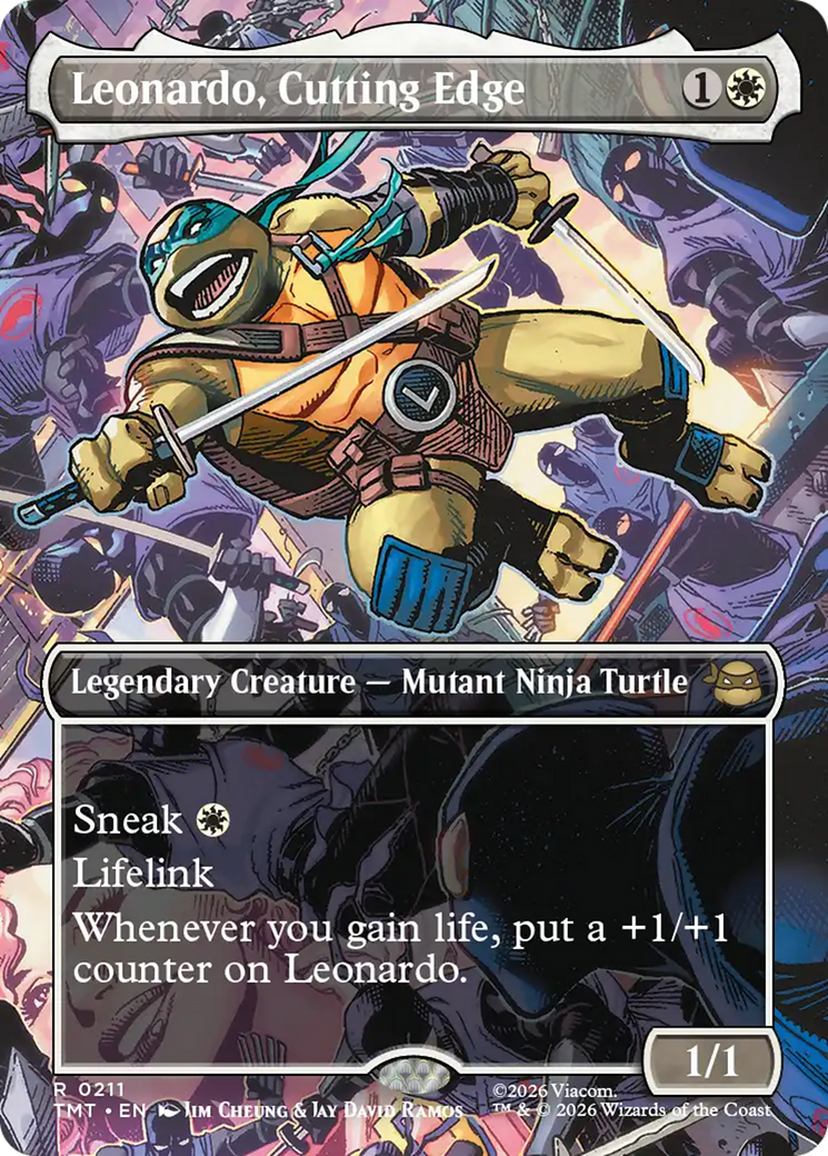 Leonardo, Cutting Edge (Borderless) [Teenage Mutant Ninja Turtles] | Anubis Games and Hobby
