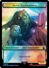 Dalek // Alien Salamander Double-Sided Token (Surge Foil) [Doctor Who Tokens] | Anubis Games and Hobby