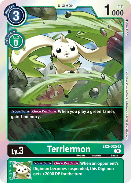 Terriermon [EX2-025] [Digital Hazard] | Anubis Games and Hobby