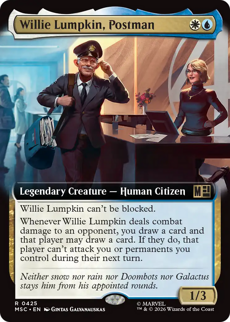 Willie Lumpkin, Postman (Extended Art) [Marvel Super Heroes Commander] | Anubis Games and Hobby
