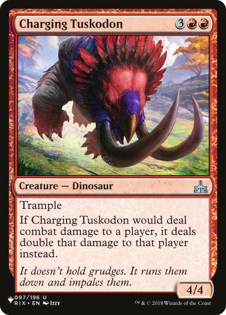 Charging Tuskodon [The List Reprints] | Anubis Games and Hobby