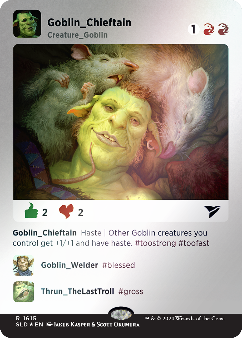 Goblin Chieftain (Rainbow Foil) [Secret Lair Drop Series] | Anubis Games and Hobby