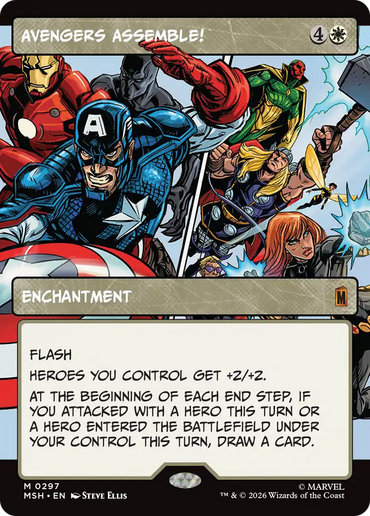 Avengers Assemble! (Borderless) (0297) [Marvel Super Heroes] | Anubis Games and Hobby