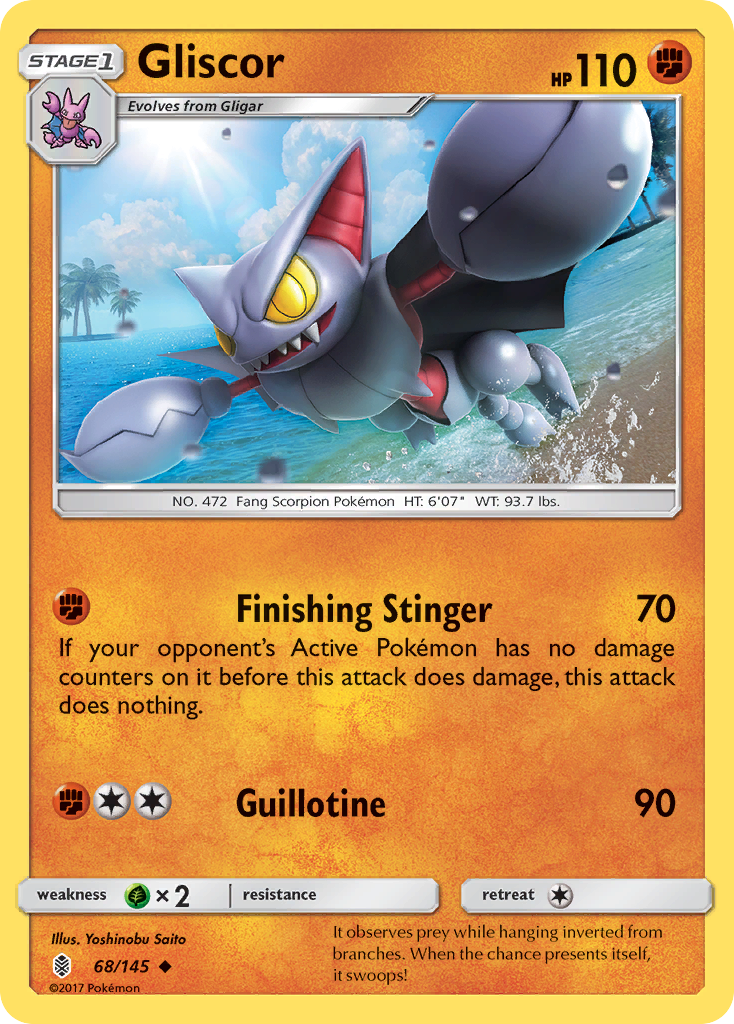 Gliscor (68/145) [Sun & Moon: Guardians Rising] | Anubis Games and Hobby