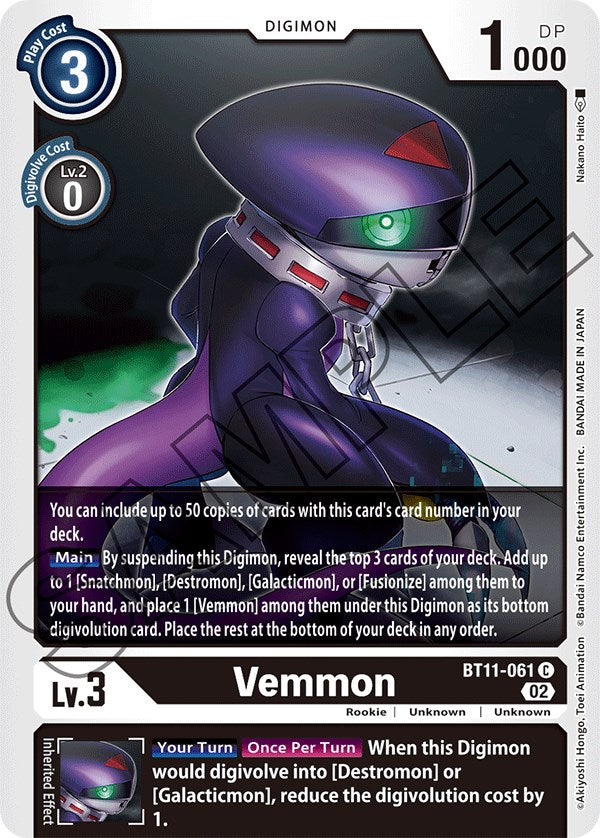 Vemmon [BT11-061] [Dimensional Phase] | Anubis Games and Hobby