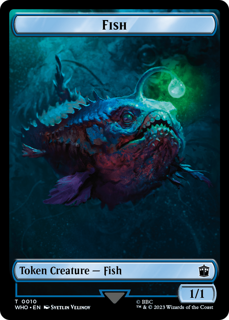 Fish // Alien Insect Double-Sided Token [Doctor Who Tokens] | Anubis Games and Hobby