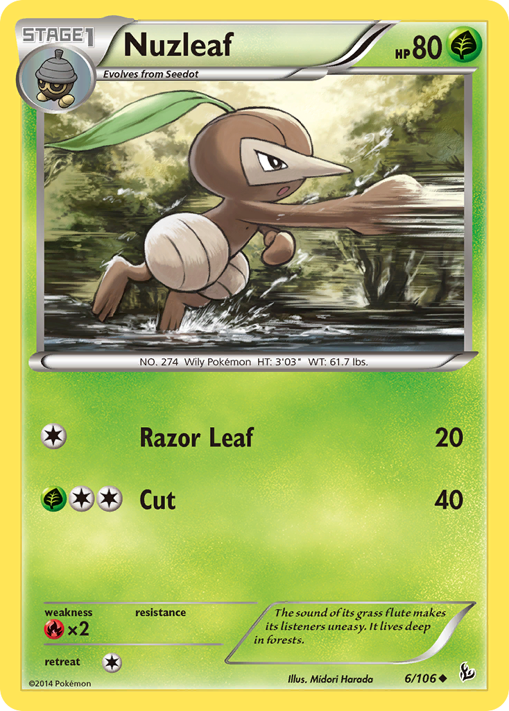 Nuzleaf (6/106) [XY: Flashfire] | Anubis Games and Hobby