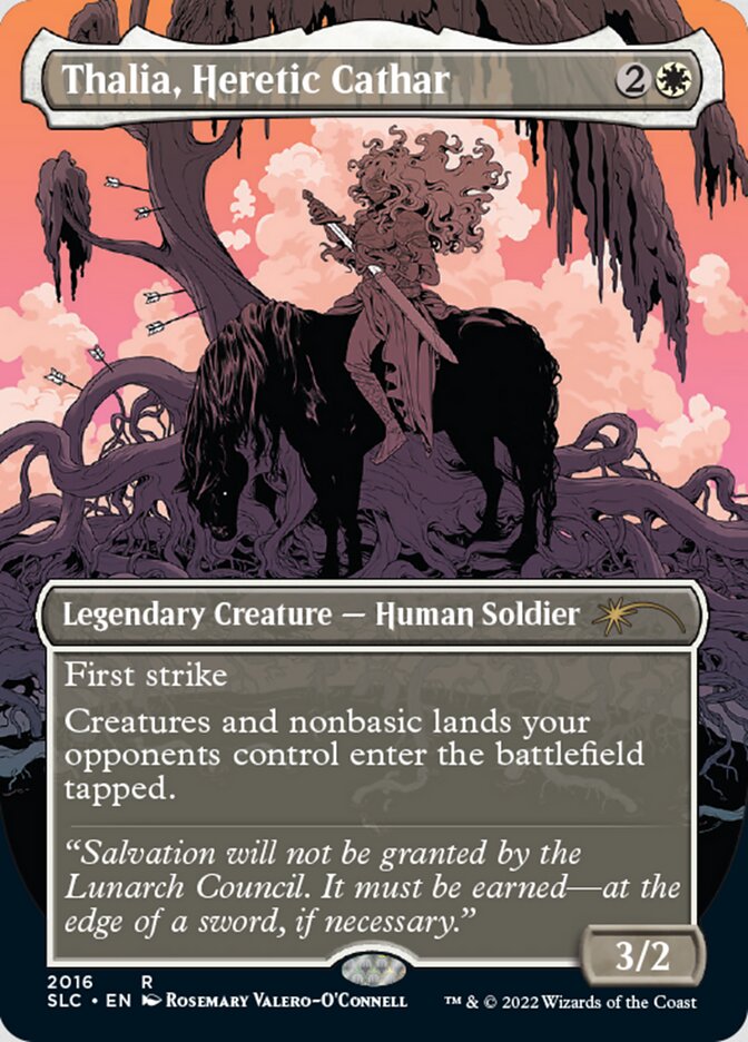 Thalia, Heretic Cathar (Borderless) [Secret Lair Countdown Kit] | Anubis Games and Hobby