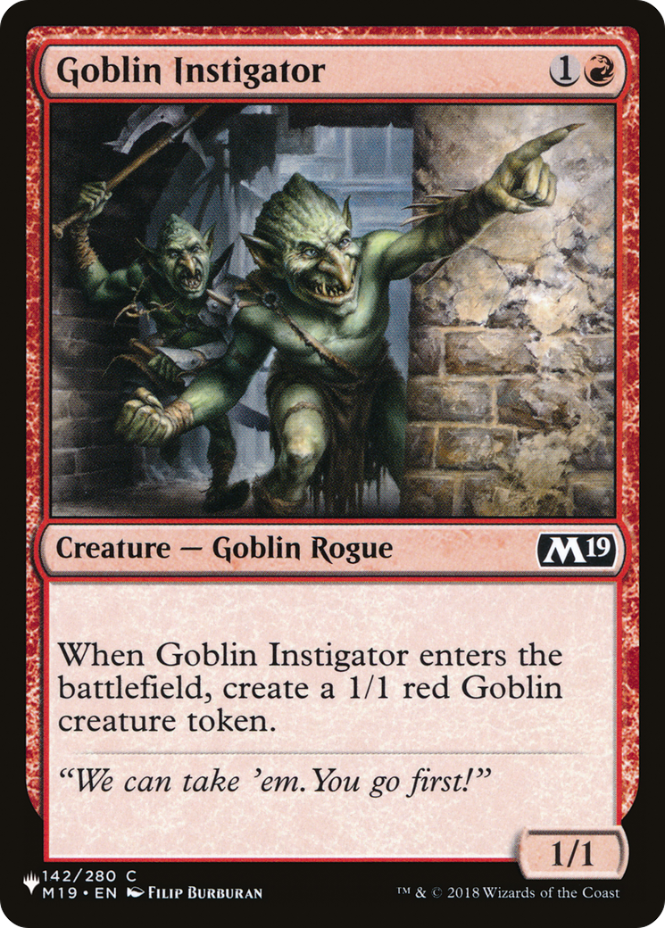 Goblin Instigator [The List Reprints] | Anubis Games and Hobby