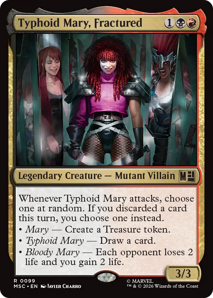 Typhoid Mary, Fractured (Surge Foil) [Marvel Super Heroes Commander] | Anubis Games and Hobby