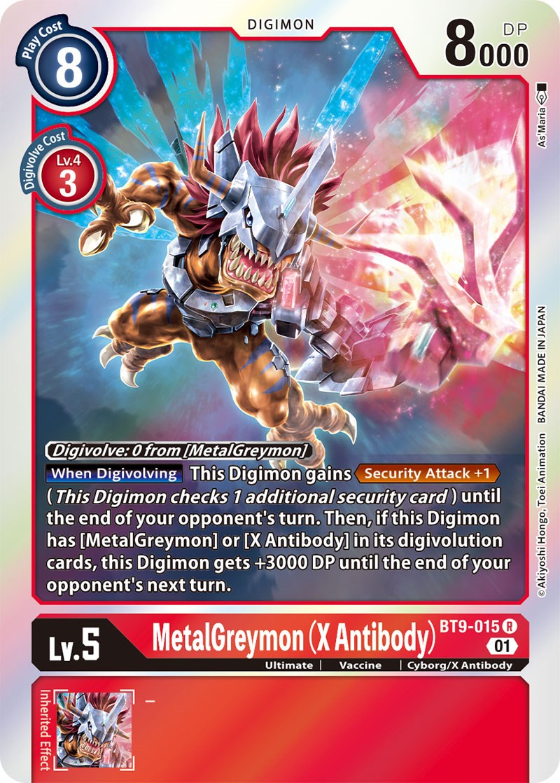 MetalGreymon (X Antibody) [BT9-015] [X Record] | Anubis Games and Hobby