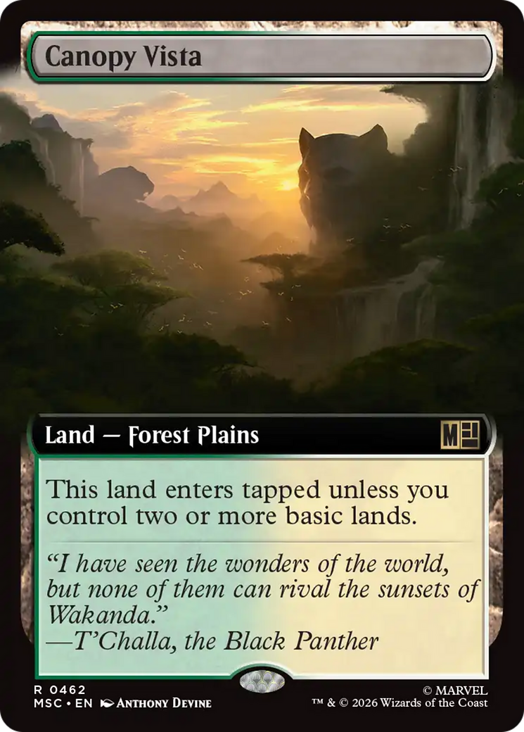 Canopy Vista (Extended Art) [Marvel Super Heroes Commander] | Anubis Games and Hobby