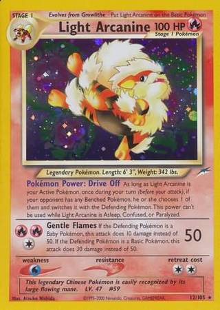 Light Arcanine (12/105) [Neo Destiny Unlimited] | Anubis Games and Hobby