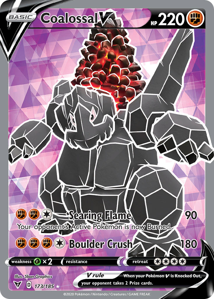 Coalossal V (173/185) [Sword & Shield: Vivid Voltage] | Anubis Games and Hobby