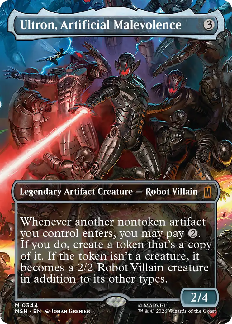 Ultron, Artificial Malevolence (Borderless) (0344) [Marvel Super Heroes] | Anubis Games and Hobby