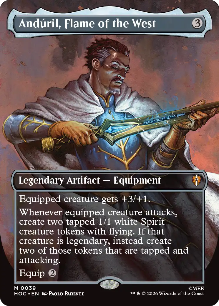 Anduril, Flame of the West (Borderless) [The Hobbit: Eternal-Legal] | Anubis Games and Hobby