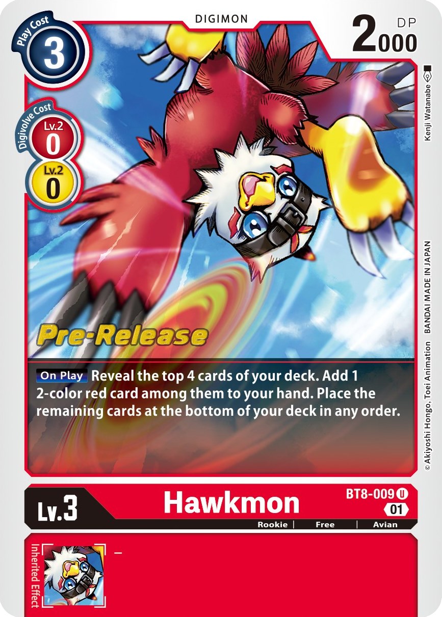 Hawkmon [BT8-009] [New Awakening Pre-Release Cards] | Anubis Games and Hobby