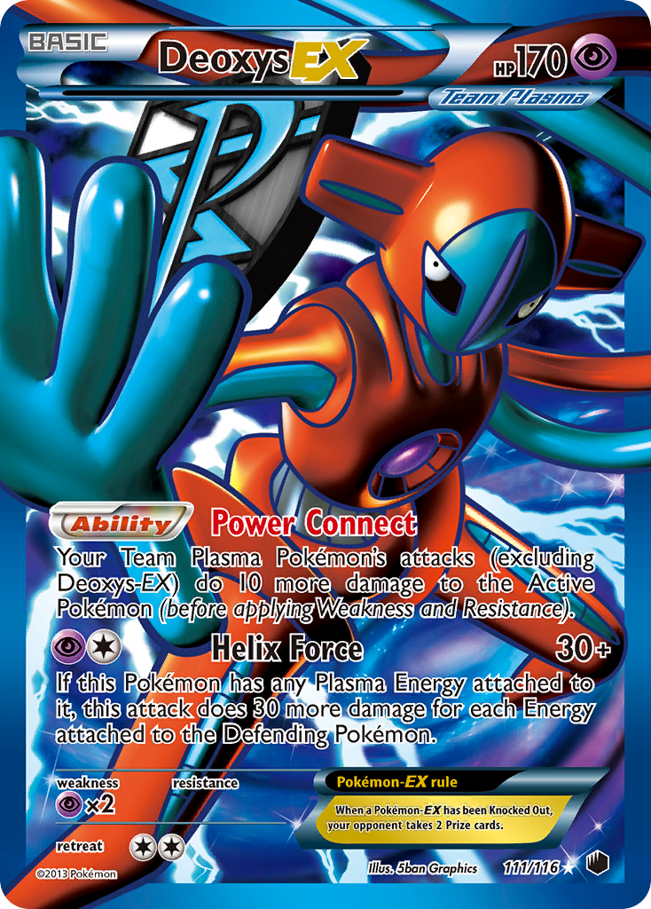 Deoxys EX (111/116) [Black & White: Plasma Freeze] | Anubis Games and Hobby