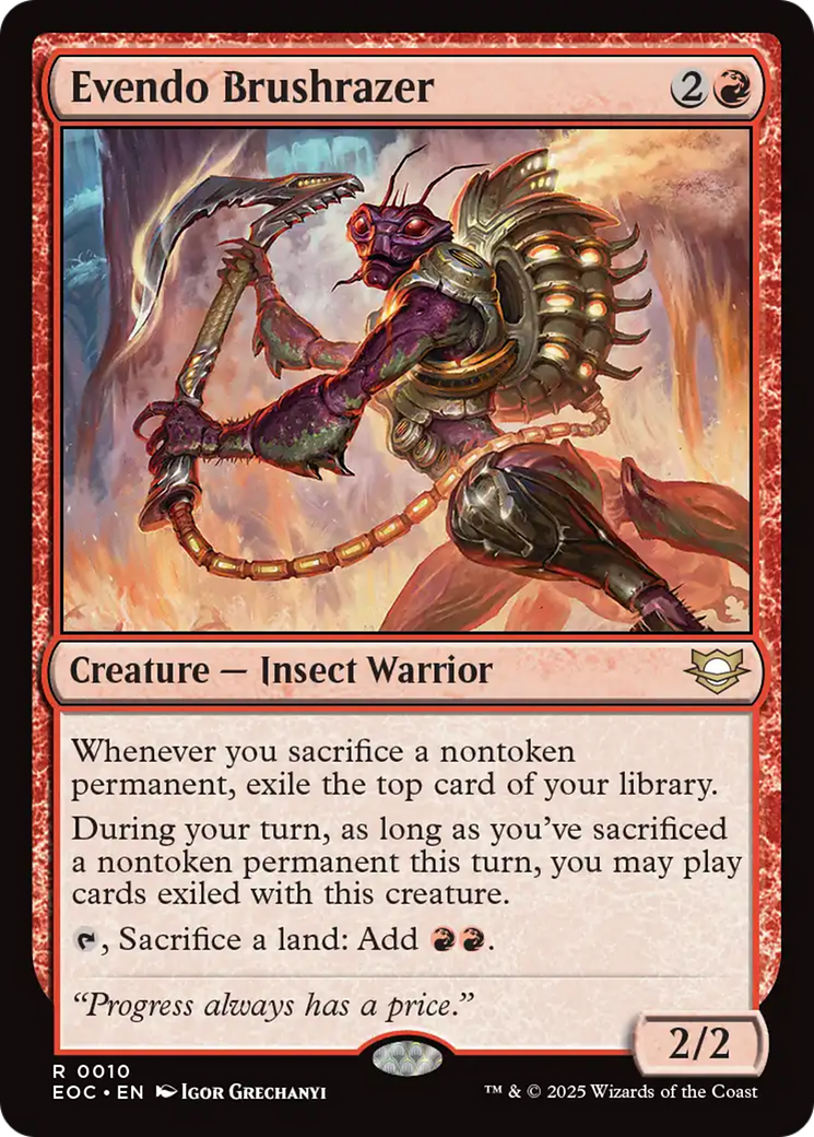 Evendo Brushrazer [Edge of Eternities Commander] | Anubis Games and Hobby