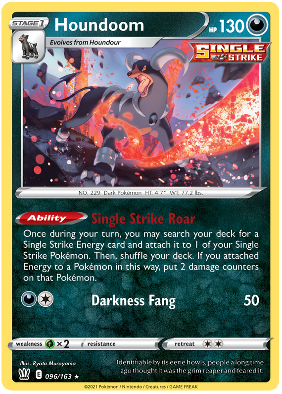 Houndoom (096/163) [Sword & Shield: Battle Styles] | Anubis Games and Hobby