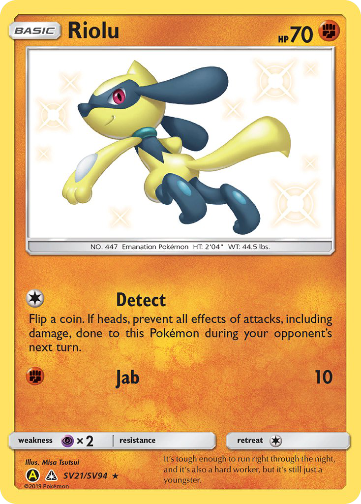 Riolu (SV21/SV94) [Sun & Moon: Hidden Fates - Shiny Vault] | Anubis Games and Hobby