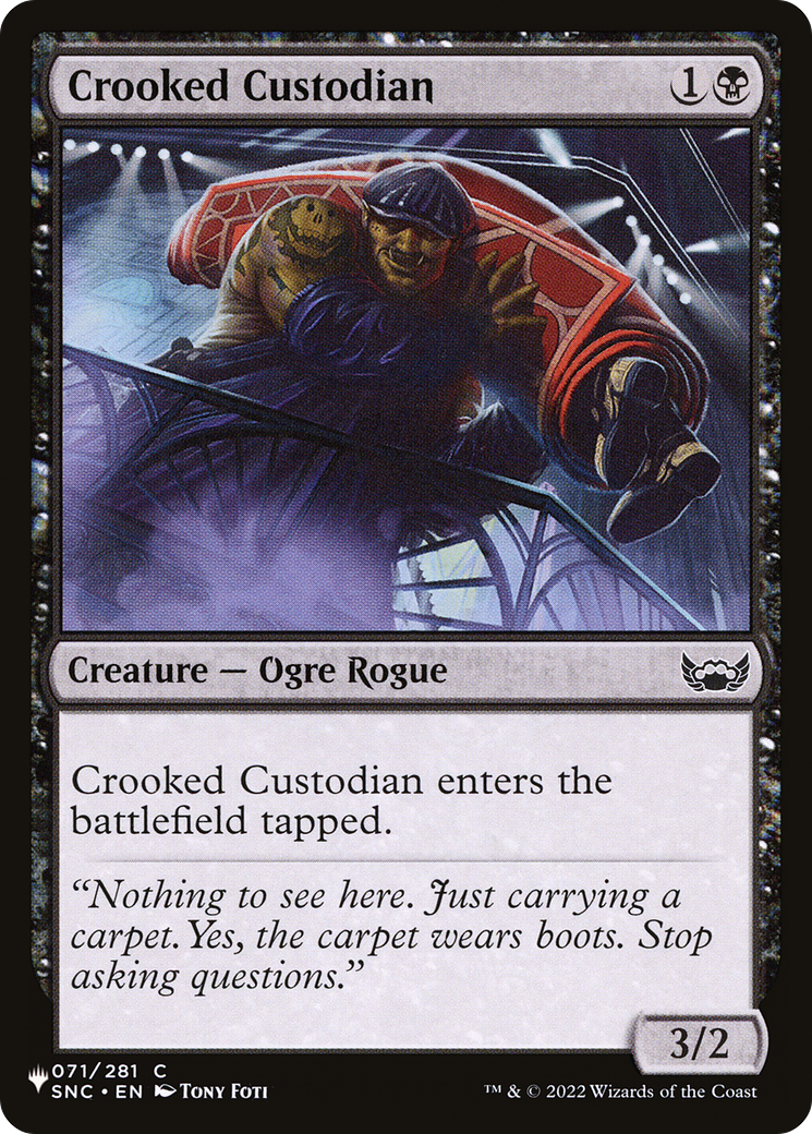Crooked Custodian [The List] | Anubis Games and Hobby