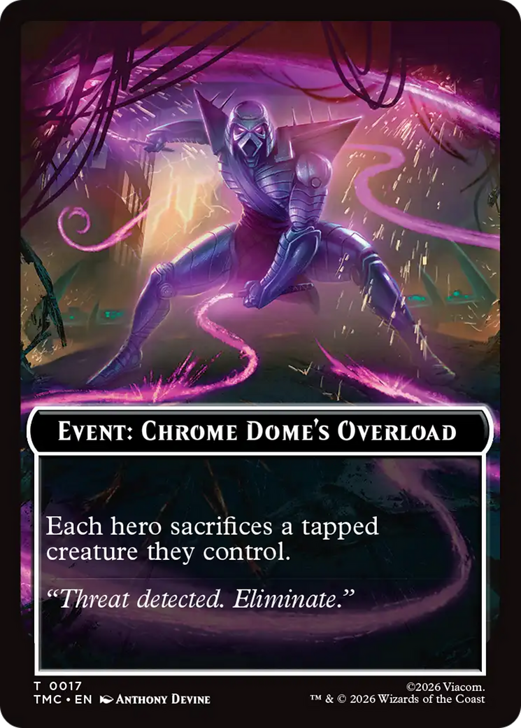 Event: Chrome Dome's Overload [Teenage Mutant Ninja Turtles Commander Tokens] | Anubis Games and Hobby