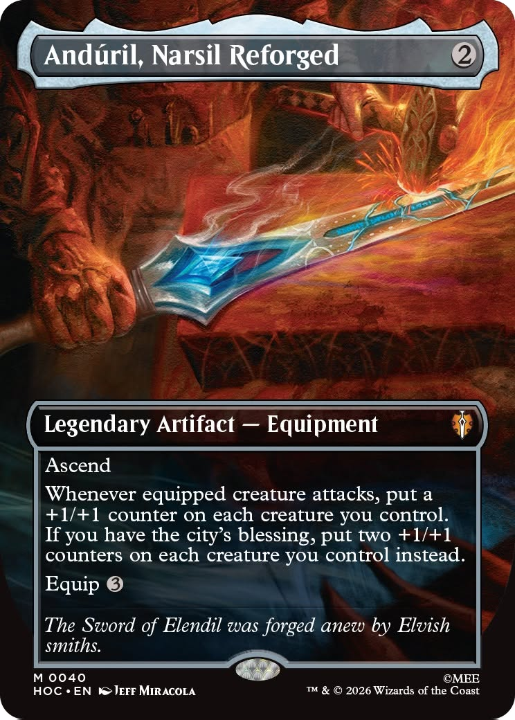 Anduril, Narsil Reforged (Borderless) [The Hobbit: Eternal-Legal] | Anubis Games and Hobby