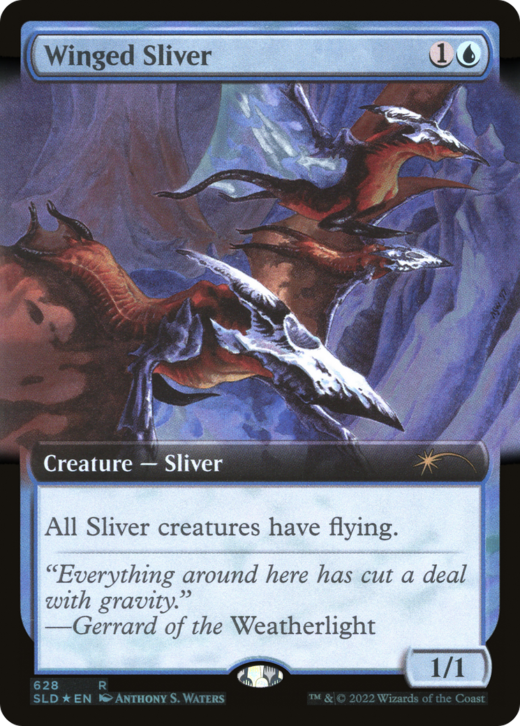 Winged Sliver (Extended Art) [Secret Lair Drop Promos] | Anubis Games and Hobby