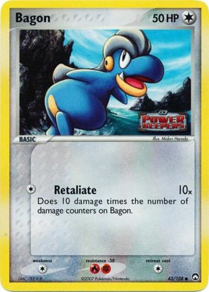 Bagon (43/108) (Stamped) [EX: Power Keepers] | Anubis Games and Hobby