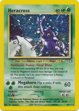 Heracross (6/111) [Neo Genesis Unlimited] | Anubis Games and Hobby