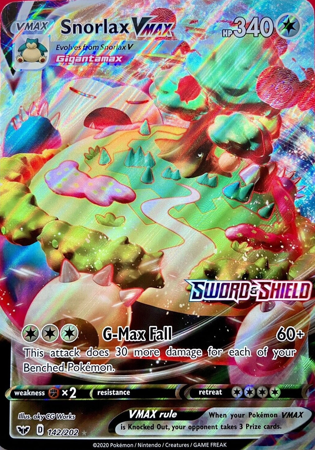Snorlax VMAX (142/202) (Jumbo Card) [Sword & Shield: Base Set] | Anubis Games and Hobby