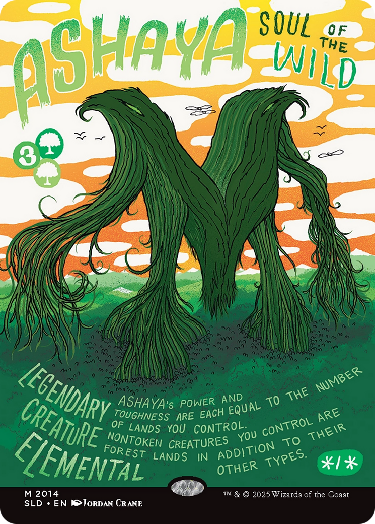 Ashaya, Soul of the Wild (Rainbow Foil) [Secret Lair Drop Series] | Anubis Games and Hobby