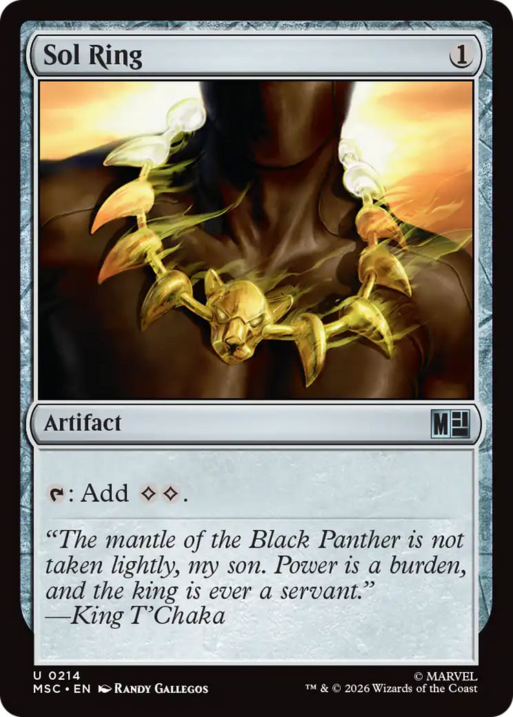 Sol Ring (0214) (Surge Foil) [Marvel Super Heroes Commander] | Anubis Games and Hobby