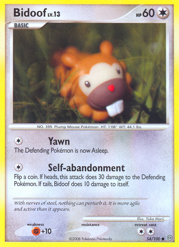 Bidoof (54/100) [Diamond & Pearl: Stormfront] | Anubis Games and Hobby