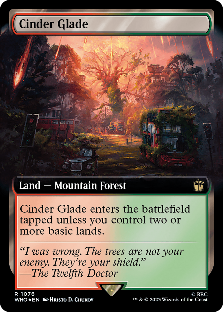 Cinder Glade (Extended Art) (Surge Foil) [Doctor Who] | Anubis Games and Hobby