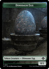 Dinosaur Egg // Dinosaur (0010) Double-Sided Token [The Lost Caverns of Ixalan Tokens] | Anubis Games and Hobby