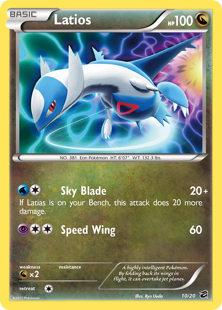 Latios (10/20) [Black & White: Dragon Vault] | Anubis Games and Hobby