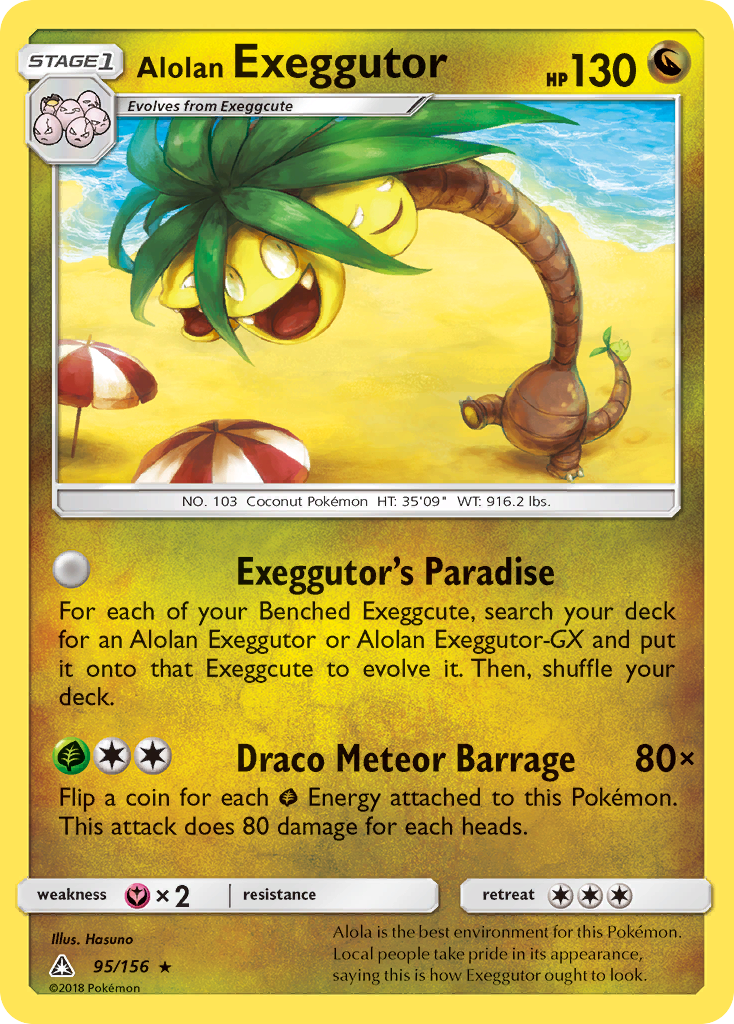 Alolan Exeggutor (95/156) [Sun & Moon: Ultra Prism] | Anubis Games and Hobby
