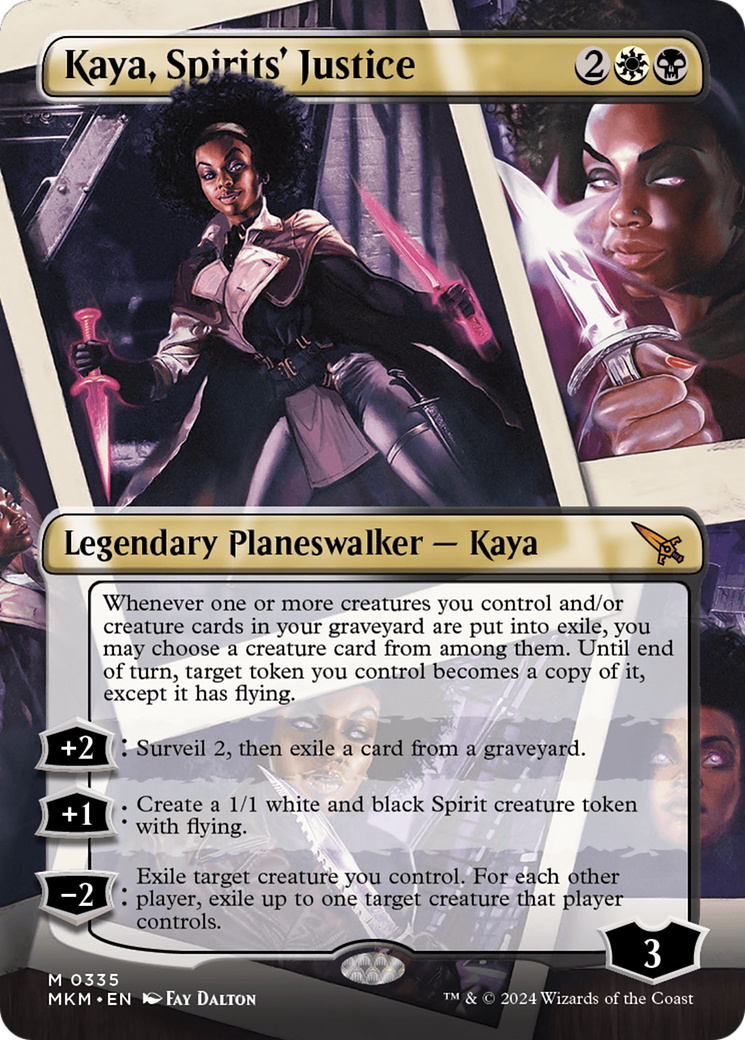 Kaya, Spirits' Justice (Borderless) [Murders at Karlov Manor] | Anubis Games and Hobby