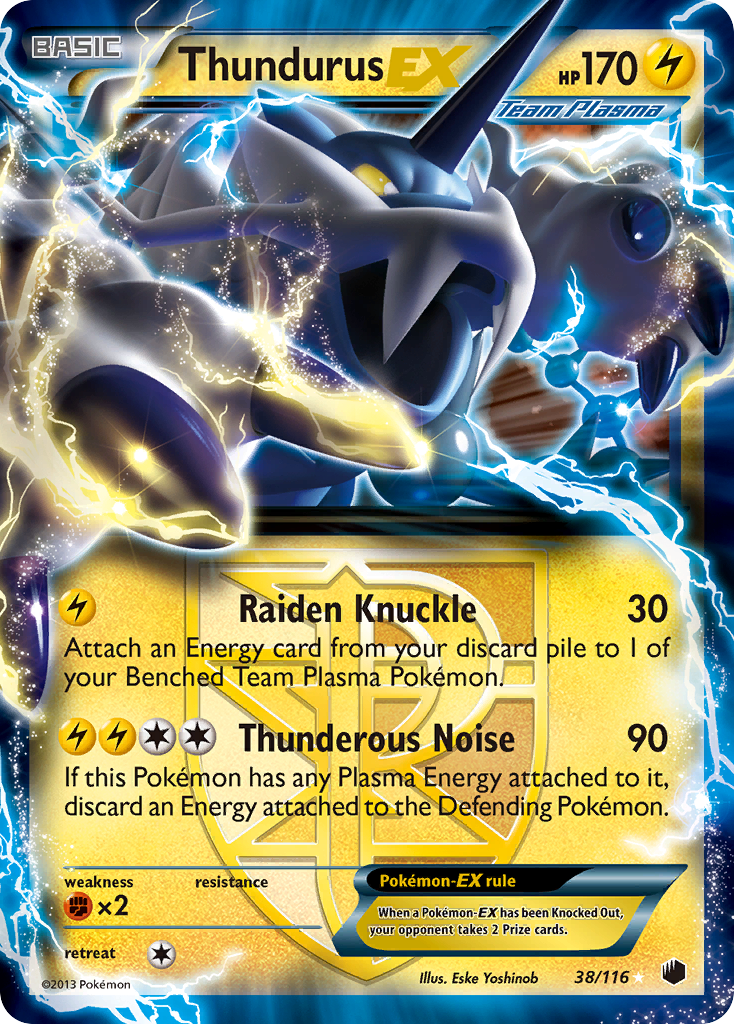Thundurus EX (38/116) [Black & White: Plasma Freeze] | Anubis Games and Hobby