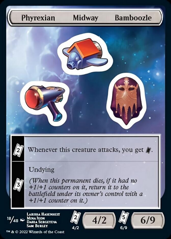 Phyrexian Midway Bamboozle [Unfinity Stickers] | Anubis Games and Hobby