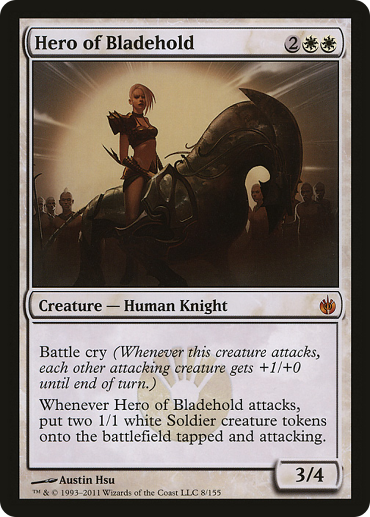 Hero of Bladehold (Mirrodin Besieged) (Oversized) [Oversize Cards] | Anubis Games and Hobby