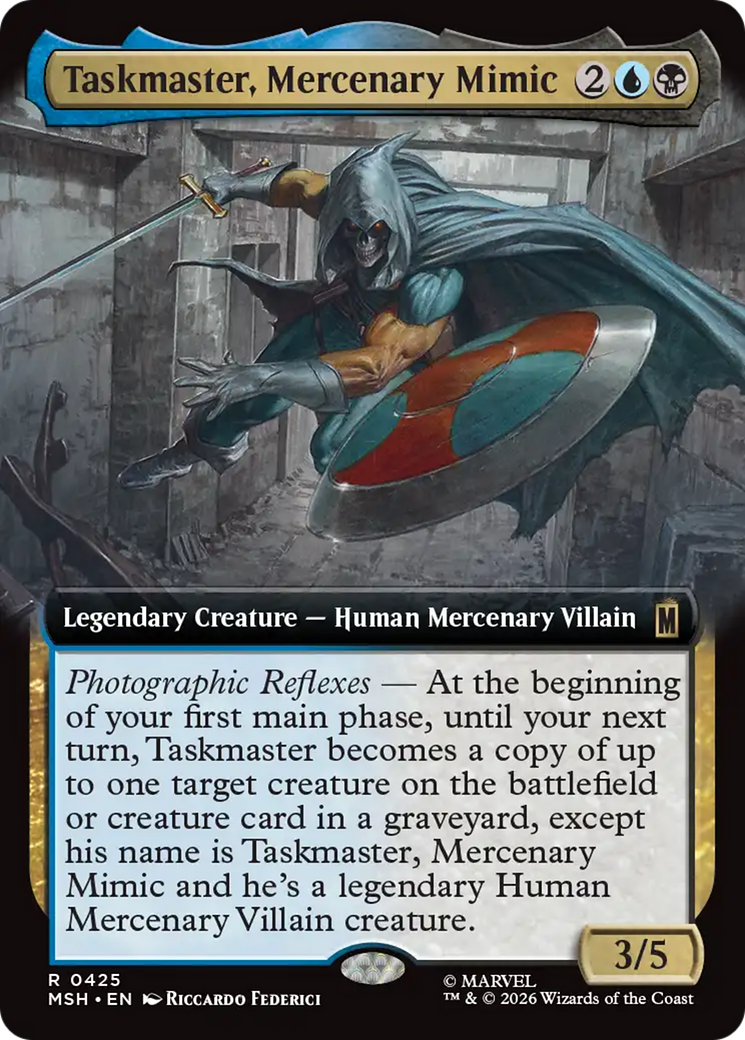 Taskmaster, Mercenary Mimic (Extended Art) [Marvel Super Heroes] | Anubis Games and Hobby