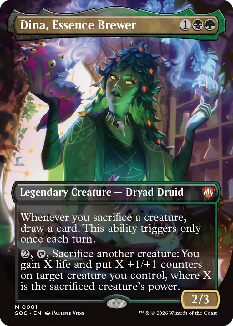 Dina, Essence Brewer (Borderless) [Secrets of Strixhaven Commander] | Anubis Games and Hobby