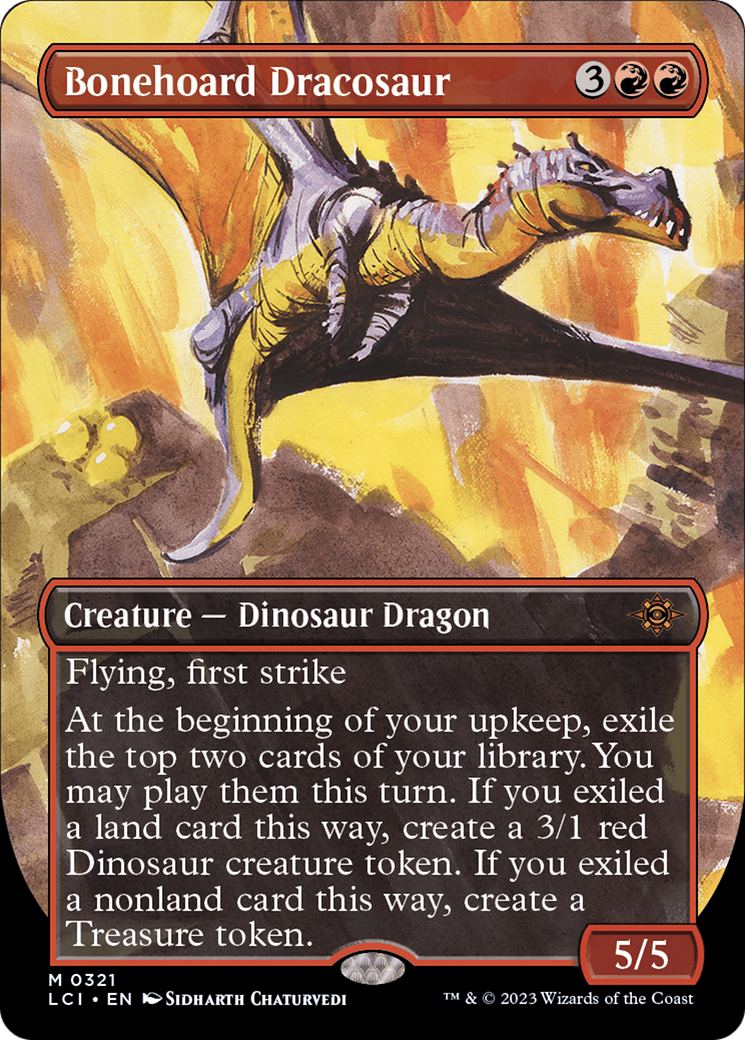 Bonehoard Dracosaur (Borderless) [The Lost Caverns of Ixalan] | Anubis Games and Hobby